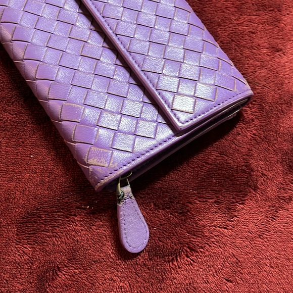 Bottega Veneta Lilac long Wallet - Picture 7 of 11